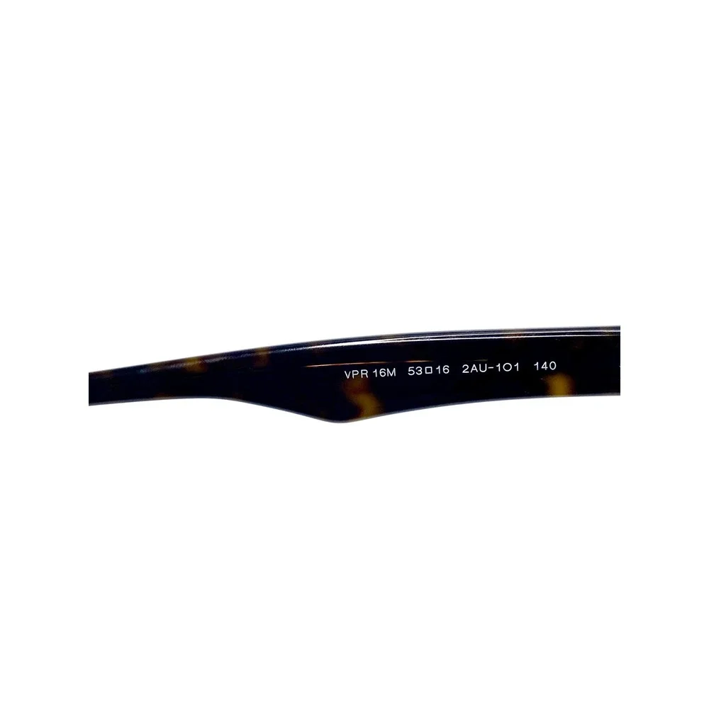 Prada Brown Tortoise Rectangular Glasses Italy VPR16M 2AU 101 53 16 140